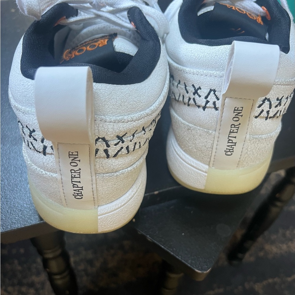 Nike Book 1 White and Black Stitch Sneakers - Picture 2 of 5
